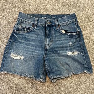 Old Navy High Rise Slouchy Straight Jean Shorts
